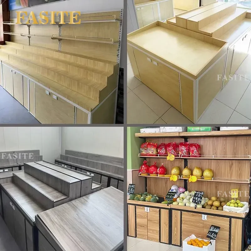 For Multi-layer Fruit Display Cabinet Snack Storage Shelf Wooden Step Stand Organizer for Living Room Kitchen Home Decor
