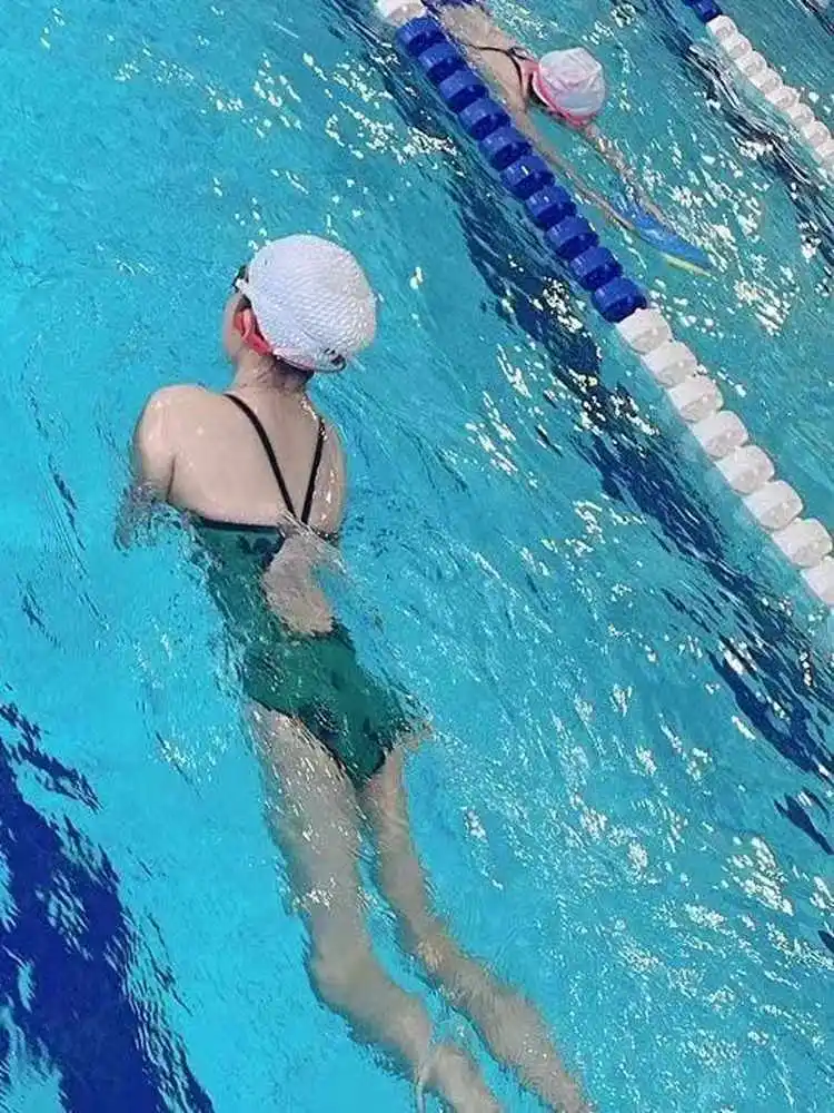 

New Women's One-Piece Swimsuit Profional Training Cetitive Speedy Hot Spring Large Size Conservative Swimwear