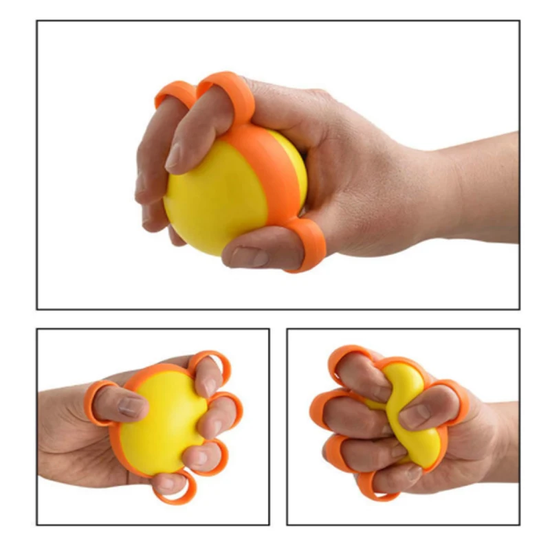 Hand Therapy Grip Strengthener Ball Stretcher Finger Pow Fitness  Arm Exercise Muscle Relex Recovery Rehabilitation Equipment