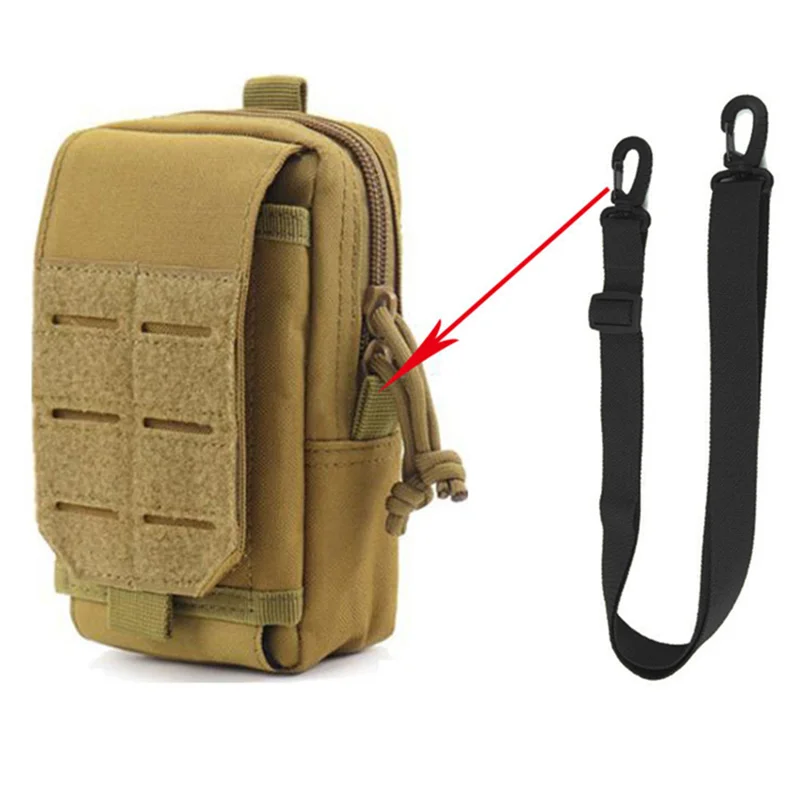 Sling Shoulder Strap Outdoor Sling Shoulder Strap Metal Buckle Belt Hunting Accessories Water Bottle Pouch Strap