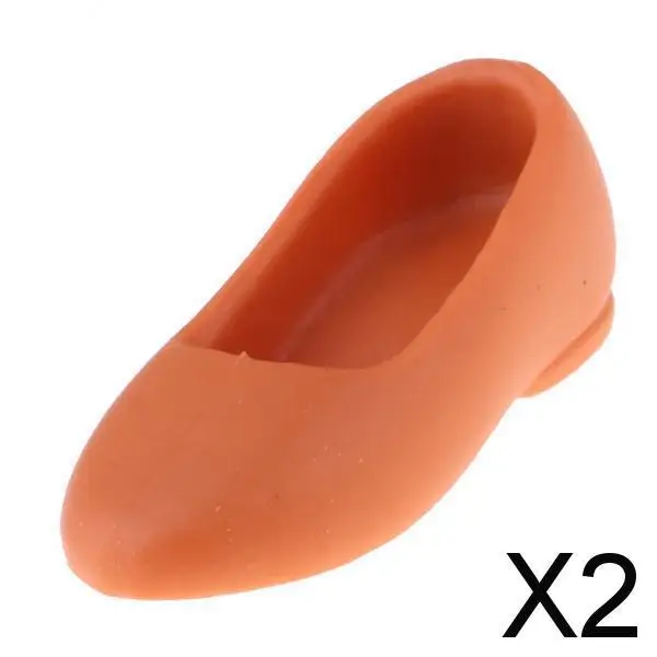 Sandales de chaussures à la mode pour 1/6 BJD beurre, accessoire Kiev illage orange, 2 pièces