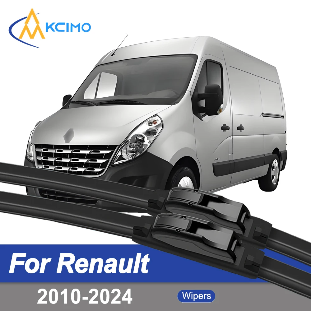 

Premium Rubber Durable Silent Windshield Wiper Blades 2pcs for Renault Master 2010-2024 Trucks NV400 Interstar Movano