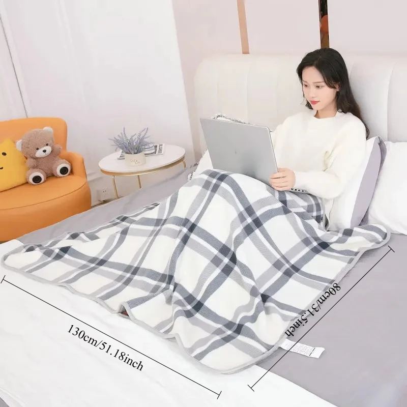 1 قطعة بطانية الموضة غير الرسمية يمكن ارتداؤها شال الفانيلا لينة مريحة مكتب بطانية للأيام كسول البطانيات المريحة شال للنساء