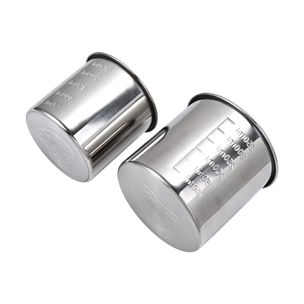 Mini 250/350ML Stainless Steel Measuring Cup Rustproof with Scale Measuring Holder Anti-fall Baking Container Laboratory