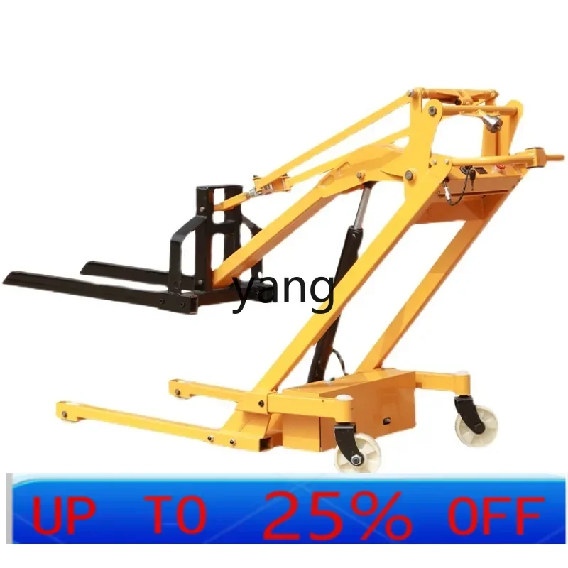 

LTT new hydraulic forklift small electric lift hand push loading and unloading cattle truck portable truck