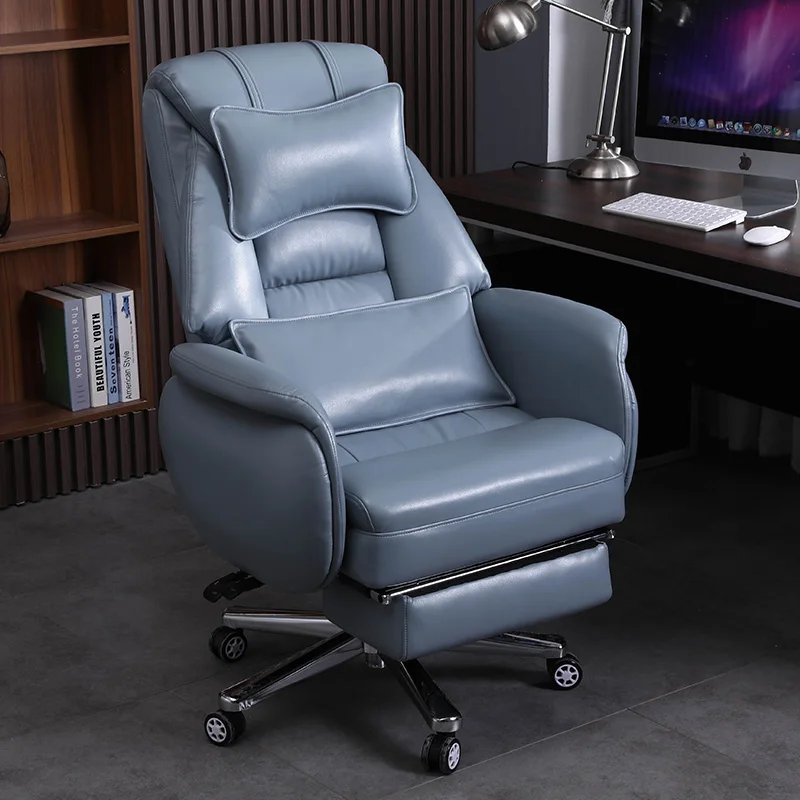 

Pillow Executive Office Chair Armrests Leg Rest Living Room Rolling Office Chair Comfy Computer Sillas De Escritorio Furniture