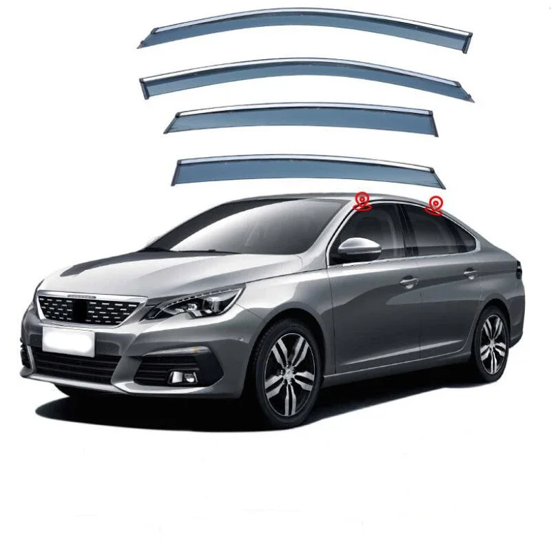 

Car Window Visor Rain Guard Side Window Deflector Weather Shield For Peugeot 308 308S 2007 2008 2009 2010 2011 2012 2013 -2020