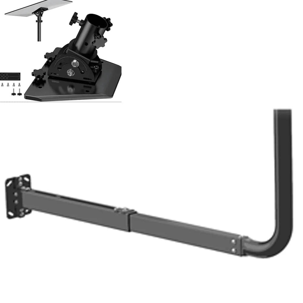 Starlink Gen 3 Wall Mount,160° Tilt Adjustable,Roof Wall Pole Mount with Pole & Pipe Adapter for Standard 4/ 4X Enterprise Dish