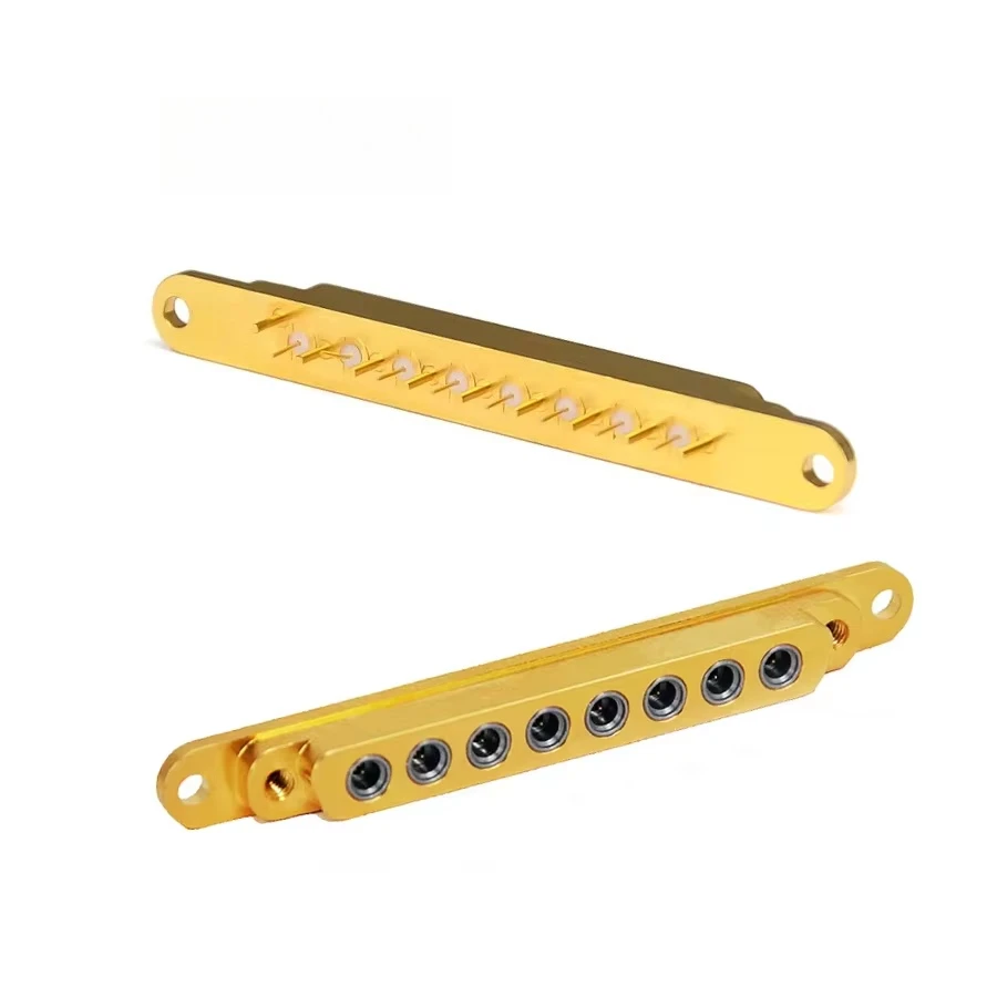 GPPO Mini-SMP Male 8-Channel RF Connector Brass DC 40GHz for PCB and RF Applications