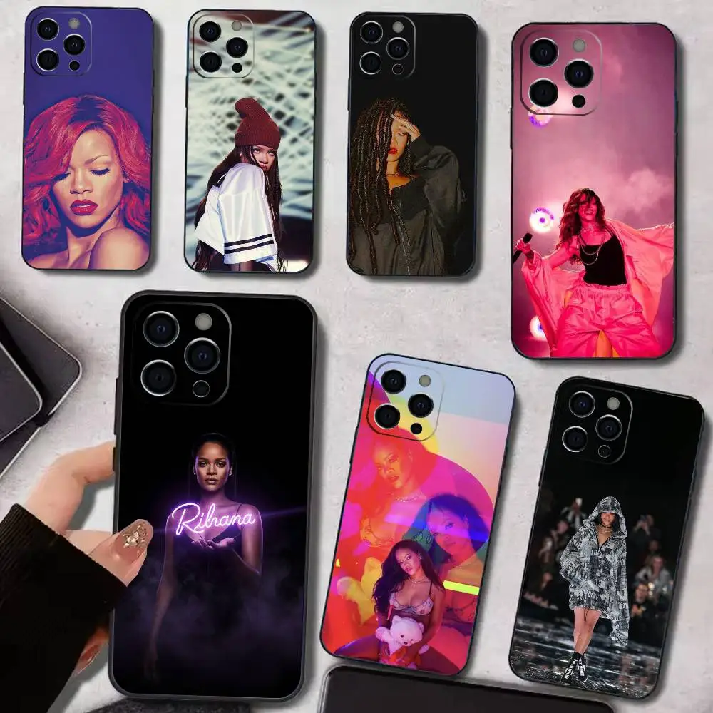 

Pop Singer R-Rihanna Phone Case Silicone Soft For IPhone 17 16 15 14 13 12 11 X XR Plus Pro Max Plus