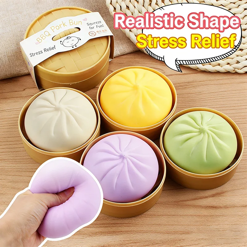 

Имитационный антистресс-мяч в форме пельменя, медленно восстанавливающий форму, мягкий, для снятия стресса, для офиса, дома, декора, подарки на день рождения и Пасху для детей и взрослых