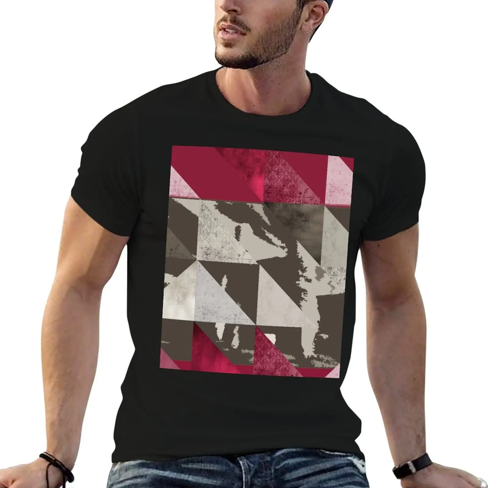 Camiseta u2 unforgettable fire - triangles, camisetas de anime para homem, camisetas estampadas para homem, pacote de camisetas de algodão