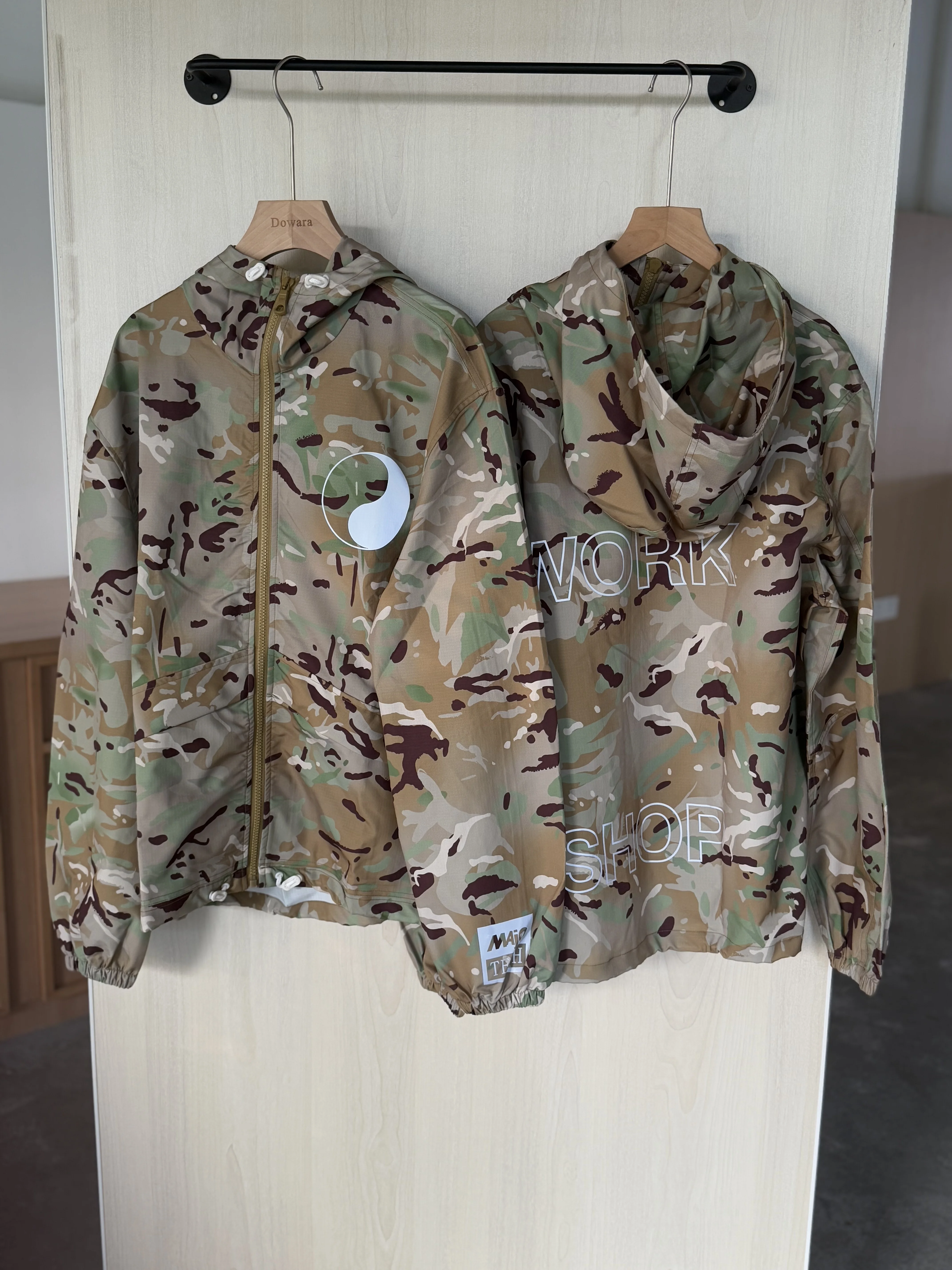 Satisfied running outdoor tear-resistant plaid insect-proof camouflage jacket