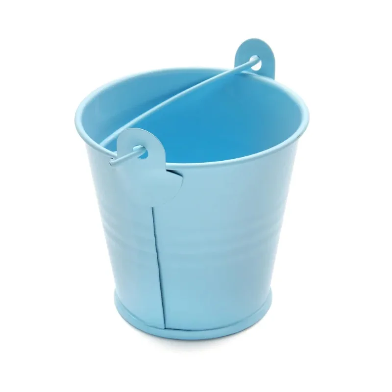 Mini fusto barile tinta unita piccolo secchio di ferro giardino domestico piantagione di piante grasse vaso di fiori decorazione del cestino di stoccaggio di articoli vari da tavolo