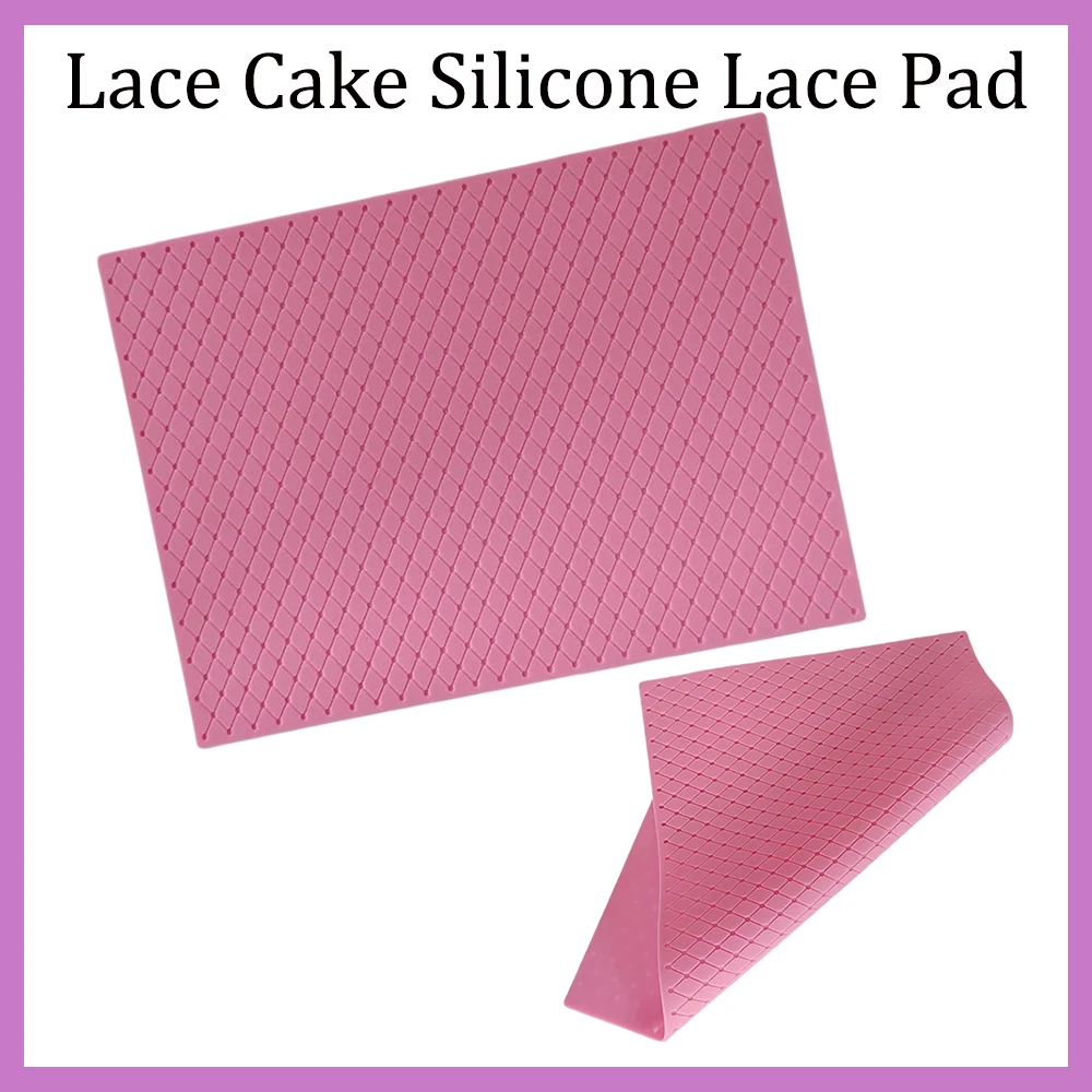 Lace Cake Silicone Lace Pad Large Grid Edging Silicone Mold Cake Decoration Tool Chocolate Silicone Fondant Utensil