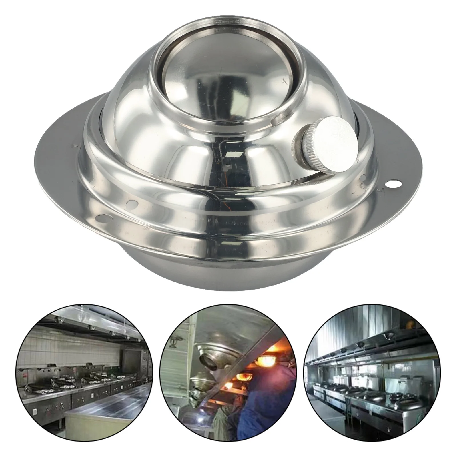 

1pc Ventilation Outlet Replacement 110mm 160mm 200mm Kitchen Ventilation Outlet Spherical Adjustable Exhaust Hood Accessories