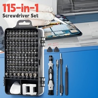 115 in 1 Magnetic Laptop Screwdriver Kit - Precision Computer Repair Tool Set with Case