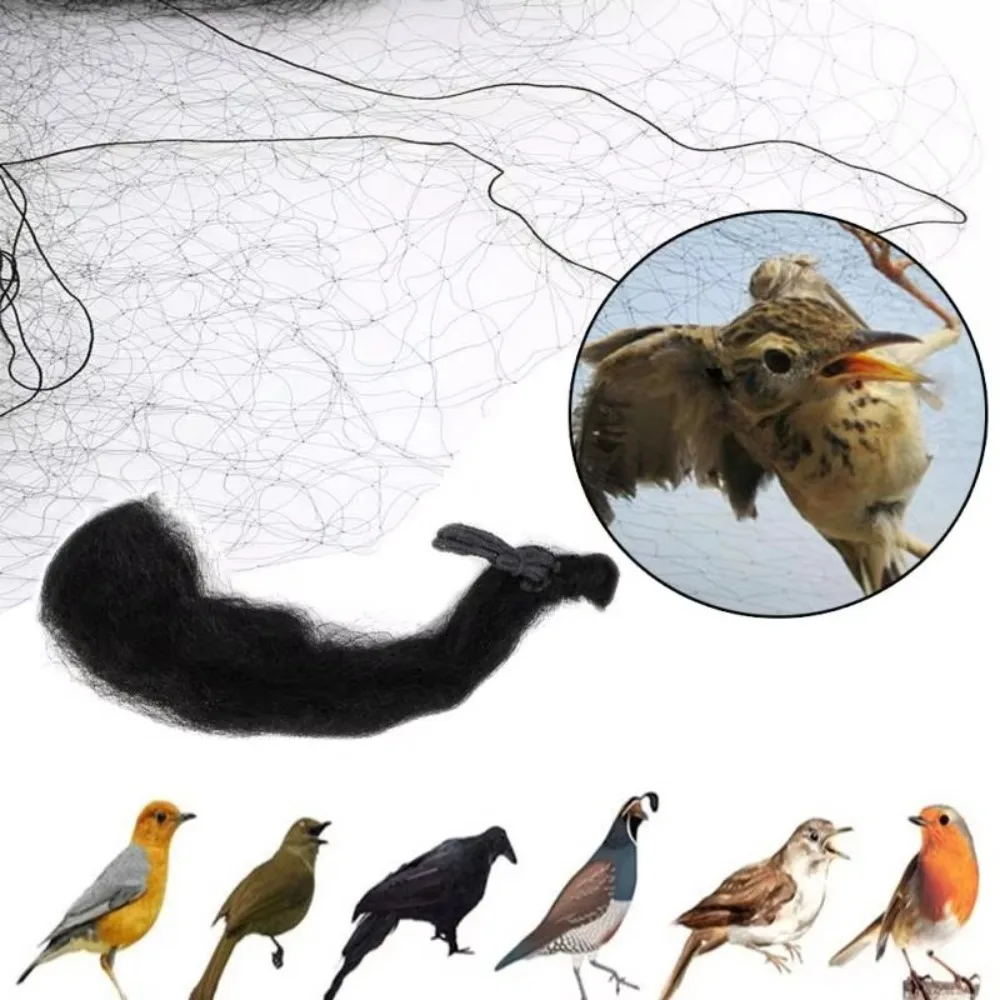New 6-30m Bird Net Bird-Proof Traps Crops Anti Bird Catcher Netting Protective Plastic Nylon Net Pest Control Tool