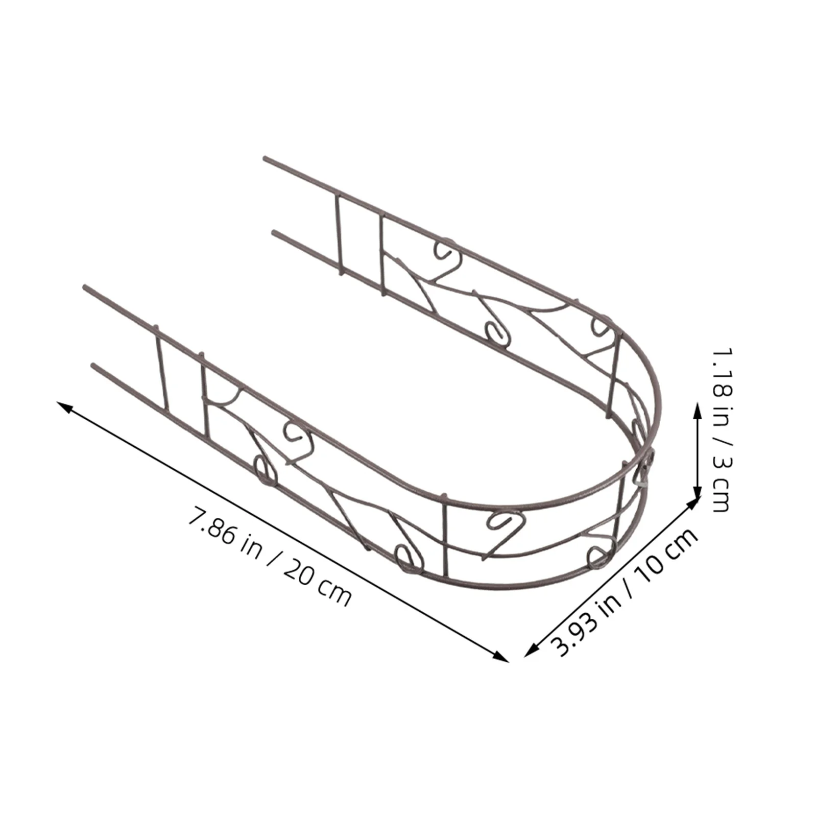 4 قطعة إطار قوس حديدي صغير أبيض مصغر حديقة خرافية الممر في الهواء الطلق المشهد الصغير ملحق ديكور مشهد الزفاف