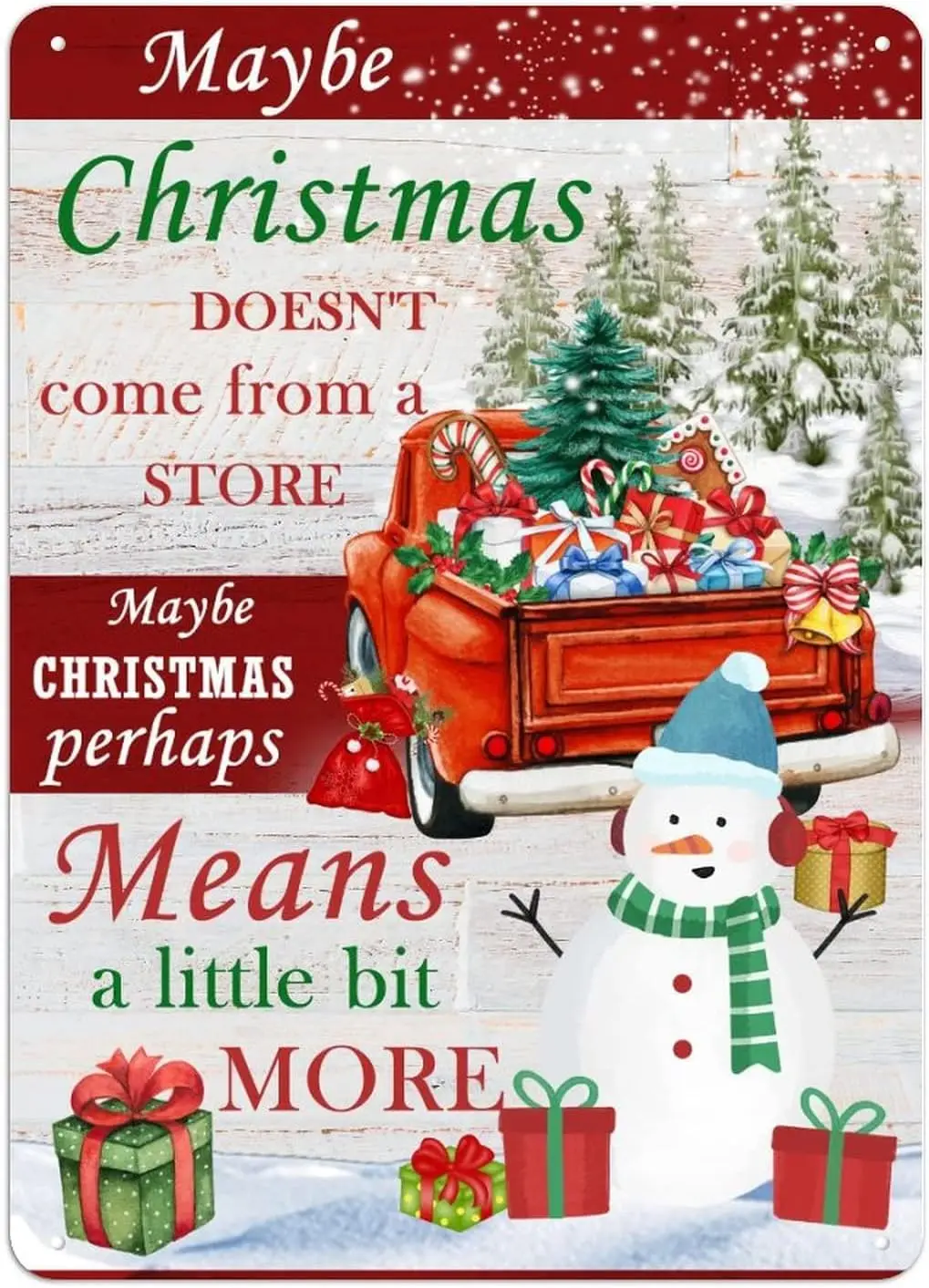 Christmas Tin Sign … - image