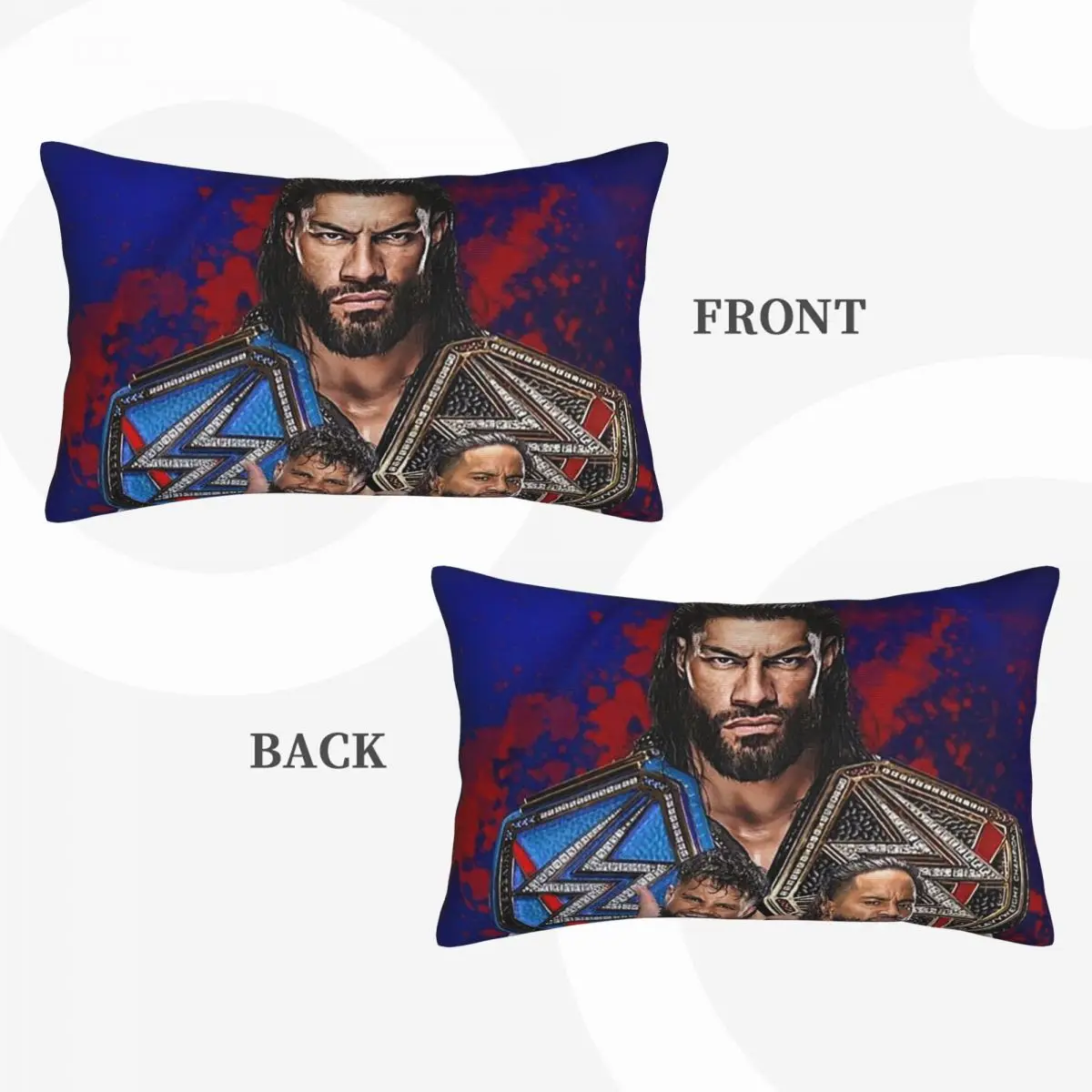 Wrestler Roman Reigns Wrestling Rectangle Pillowcase Cushion Cover Decorative Bedroom Bed Home Comfort Throw Pillow