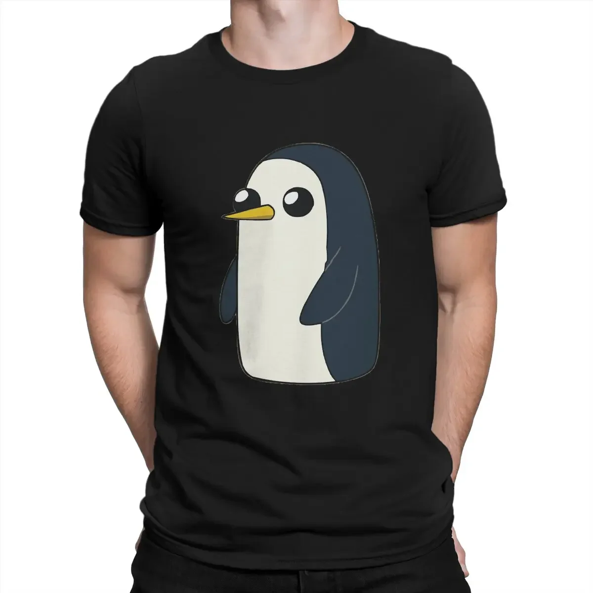 Gunter T Shirts Men Novelty T-Shirts Round Neck Adventure Cartoon Time Tees Short Sleeve Tops Gift Idea