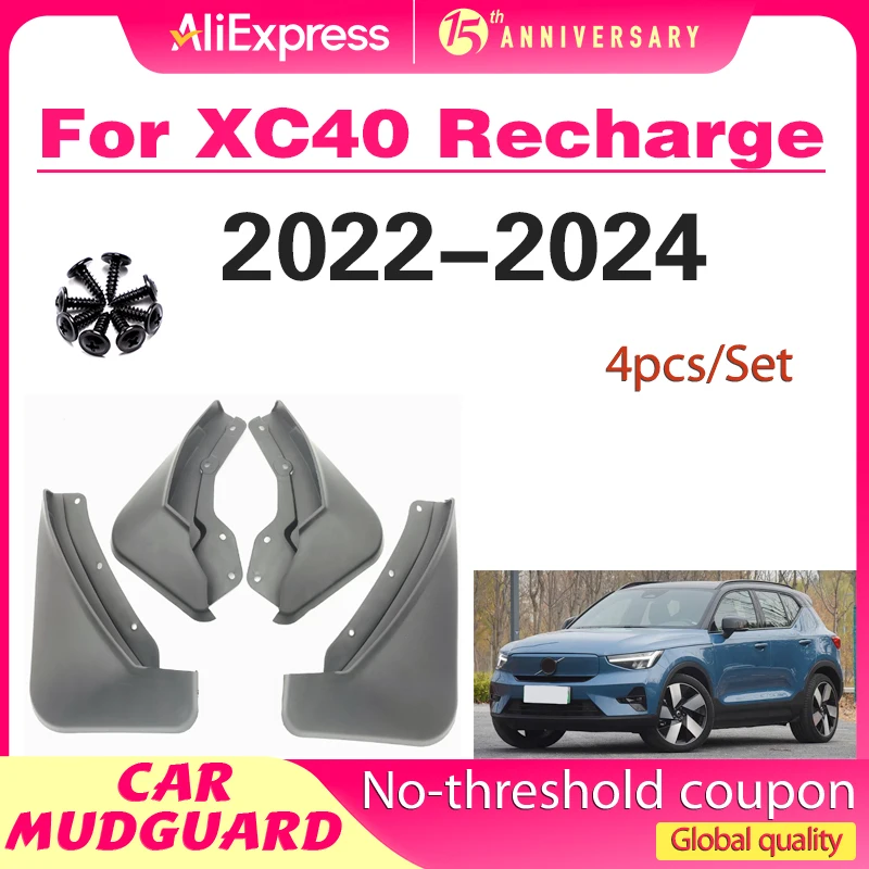 

Mudguards Mud Flap Flaps Splash Guards Fender Protector Cover For 2020 2021 2022 2023 2024 Volvo Recharge XC40 Car Accessories