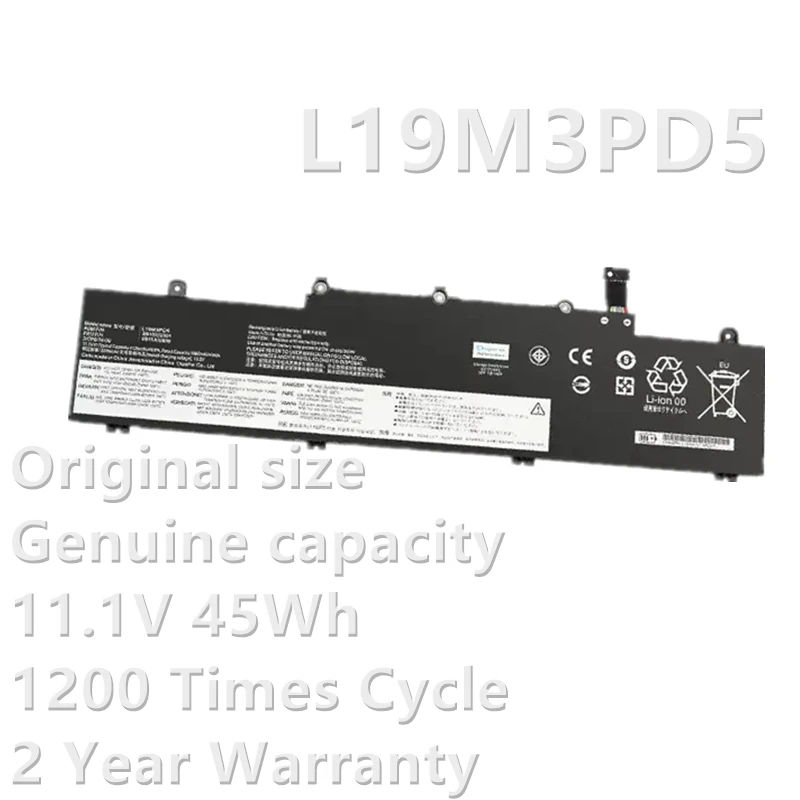 CSBD L19M3PD5 11.1V 45Wh Replacement Laptop Battery for Lenovo ThinkPad E14 Gen2/3/4 E15 Gen2/3/4 L19C3PD5