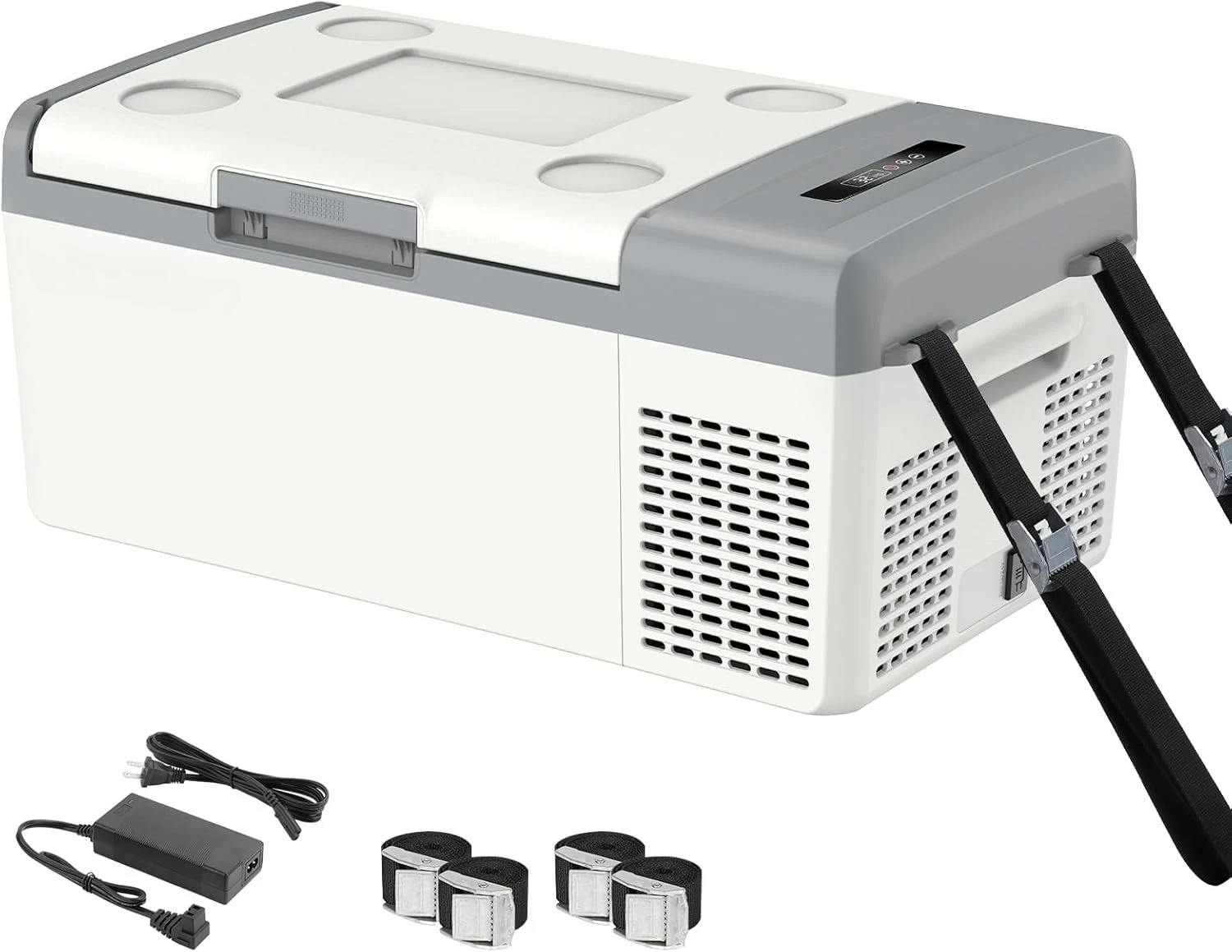 

12V Refrigerator Electric Coolers for Vehicles AC/DC, 15L/15.8QT Car Fridge Portable Freezer, Plug In Cooler, 12/24V DC