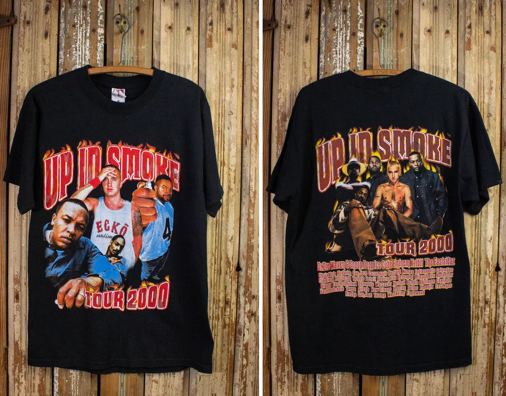 Vintage Up In Smoke Tour Rap Tee 2000 Black