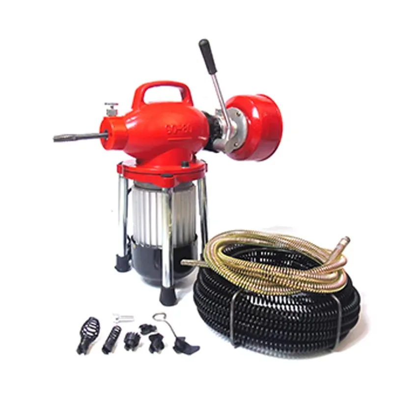 Portable Electric High Pressure Drain Pipe Cleaning Machine Industrial Professional Plumbing Sanitary Cleaner Dredging