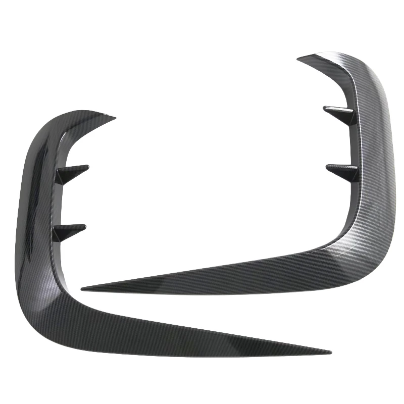 

Car Accessories For Ford Mustang 2024 2025 ABS Carbon Fiber Printed Exterior Front Fog Light Lamp Cover Trim