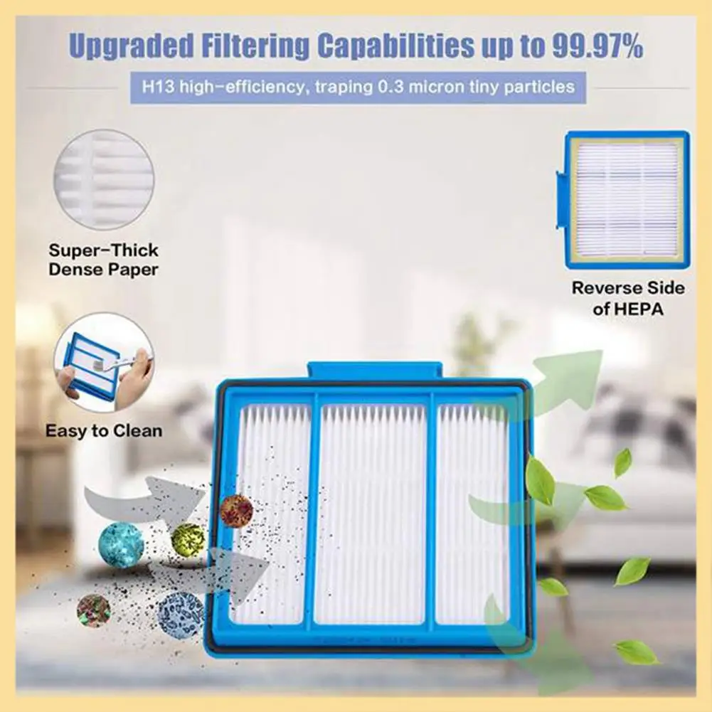 

GOOD-Hepa Filter Main Roller Side Spin Brush Parts For Shark IQ RV1001AE RV101 Robot Vacuum Cleaner Replacement Accessories A