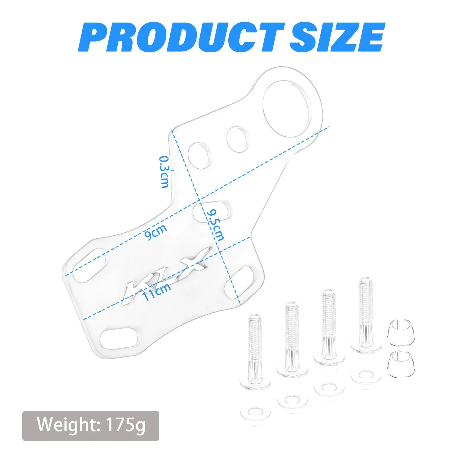 KLX300 Aluminum Front Dash Bare Panel Instrument Cover Accessories For Kawasaki KLX250S KLX250SF KLX300SM