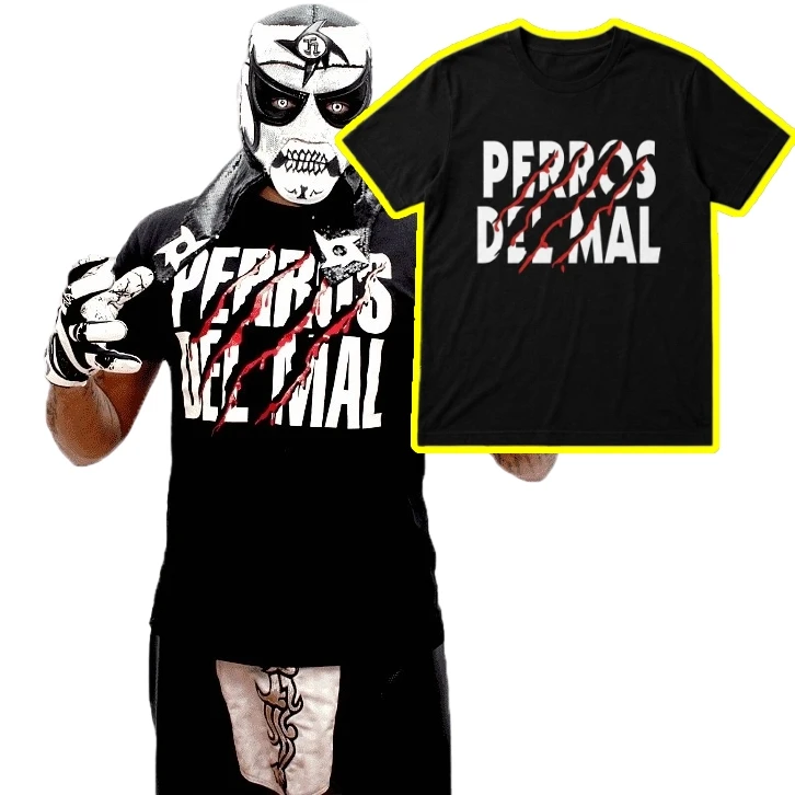 Camiseta de Verano 2026 con Estampado de Pentagón Jr. Los Perros del Mal, 100% Algodón, para Hombre y Mujer, Moda Popular, Estilo Casual Oversize Y2K