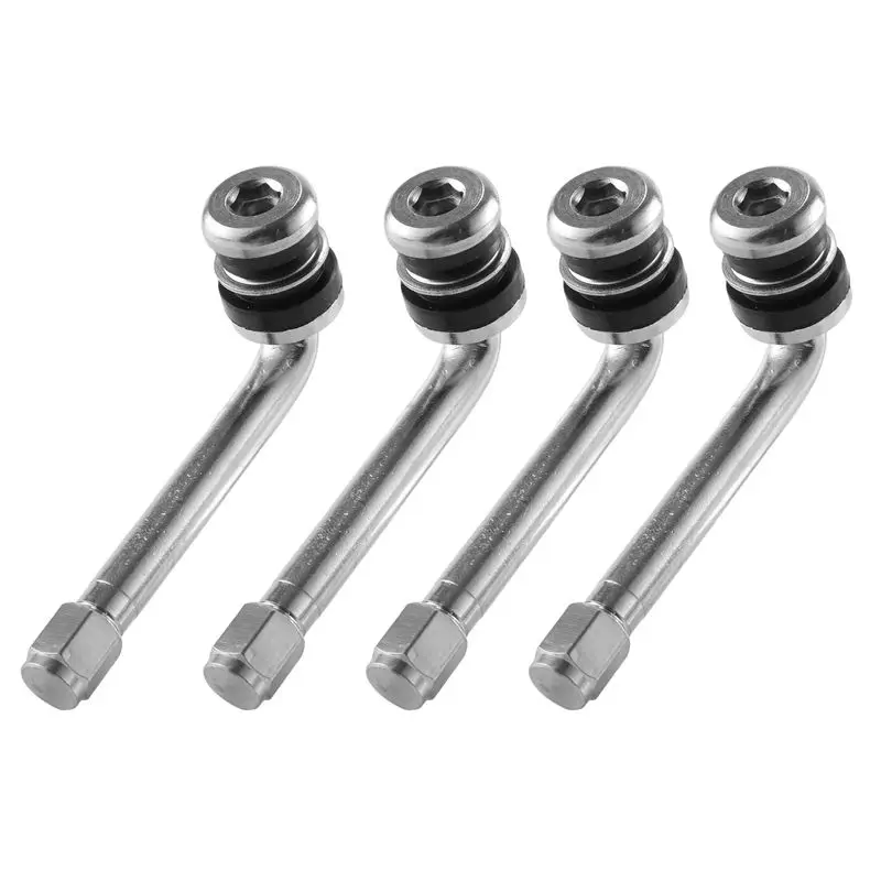 Multi-Purpose 4Pcs/Lot YPQZW90DY6 7.15CM 2.5 Chrome Tire Valve Stems 90 Degree Angled Size XL,Universal Various Models