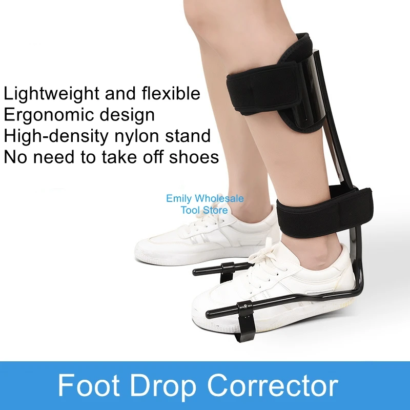 Stroke hemiplegia rehabilitation equipment foot and ankle support to correct inversion and outversion orthopedic shoes