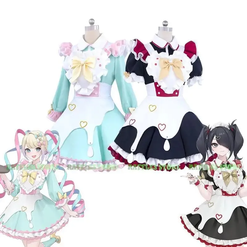 Az15Needy فتاة جرعة زائدة كانجيل غاسل Ame تأثيري حلي شعر مستعار جديد خادمة دعوى ملابس للحفلات هالوين المرأة لطيف فستان مثير قبل-