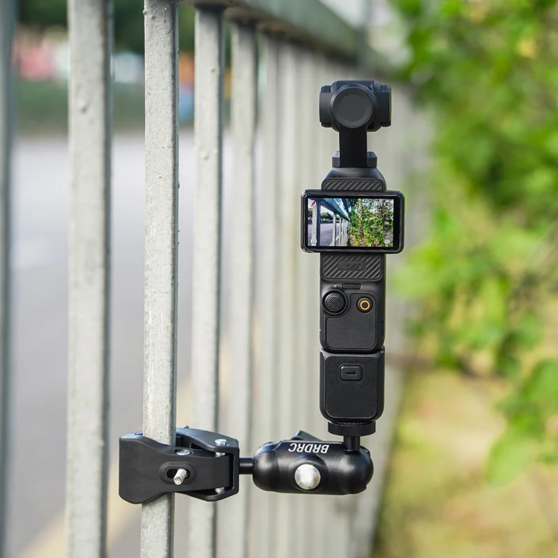 Bike Clip Mount for DJI Pocket 4/3/2,Bicycle Bracket Holder Fix Clamp Handheld Gimbal Camera Accessories