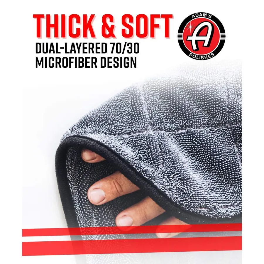 Toalha de secagem de pelúcia Jumbo Polishes 33 x 29 polegadas 1500 GSM microfibra absorvente 1 pacote, branco