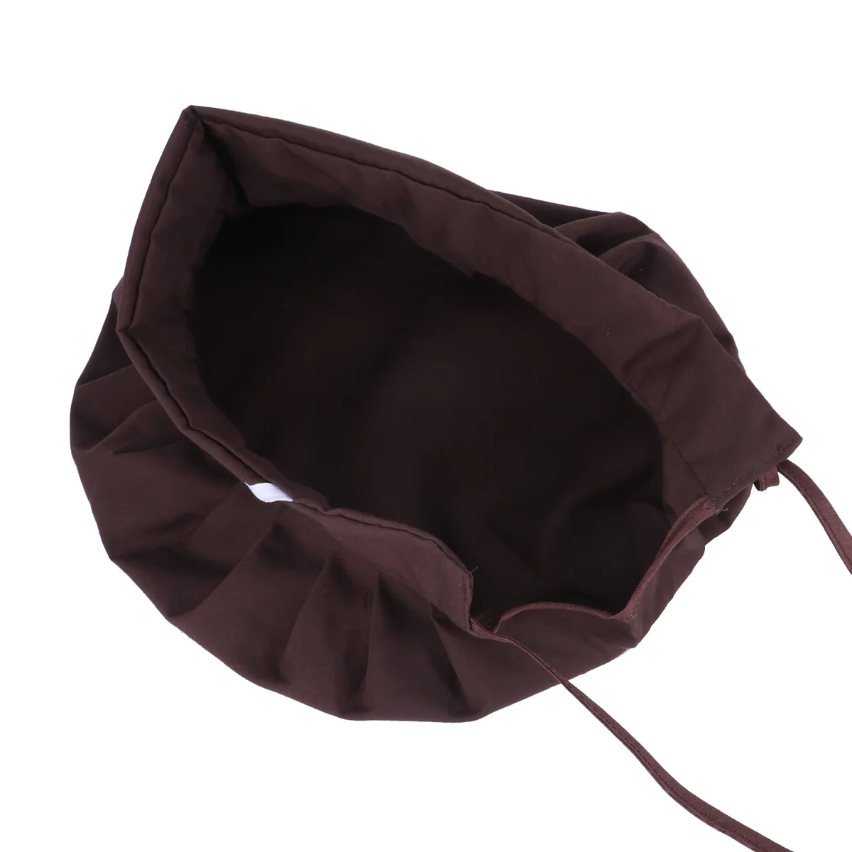 

1Pcs Adjustable Lace-Up Chef Cap Coffee Color Dustproof Smoke-Proof Catering Working Hat for Men Women Working Cap