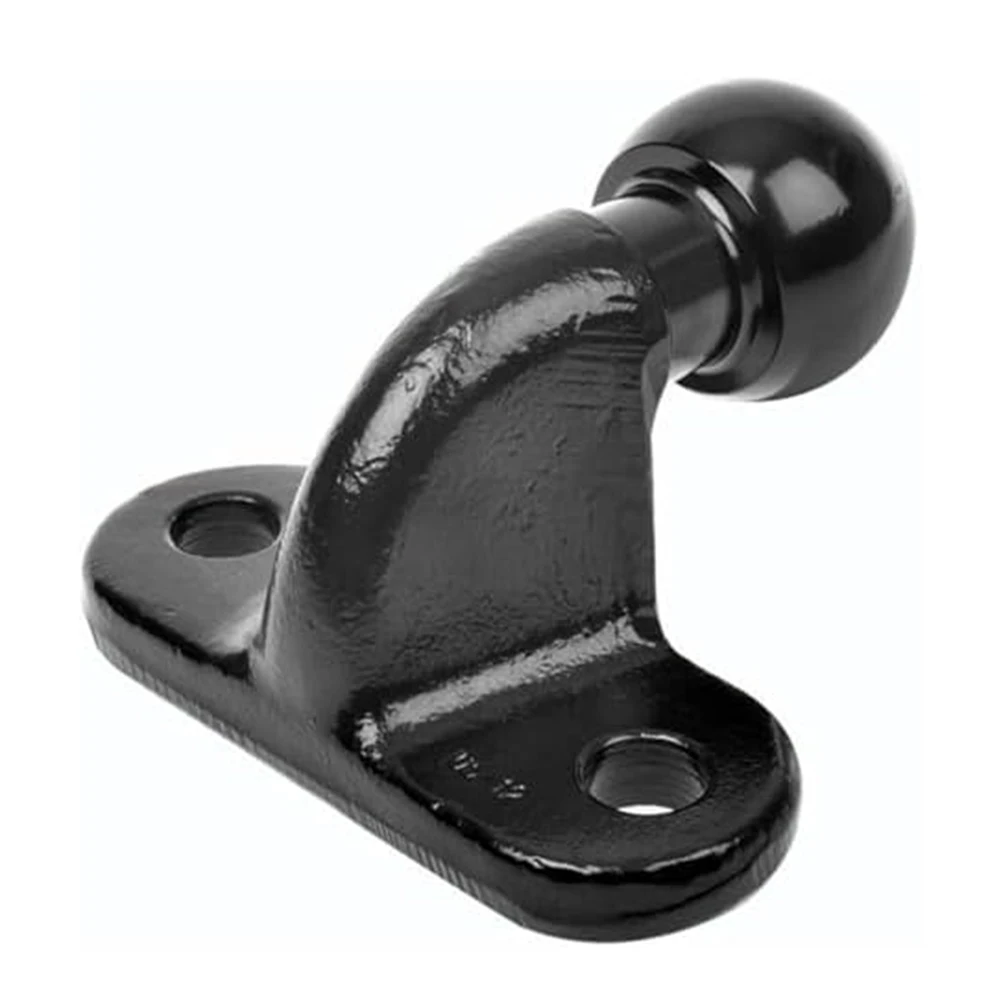 Cast Steel Hitch Towing Ball Cast Steel Construction Right Angle 2-hole Ball Head Design Black For Trailer Towing