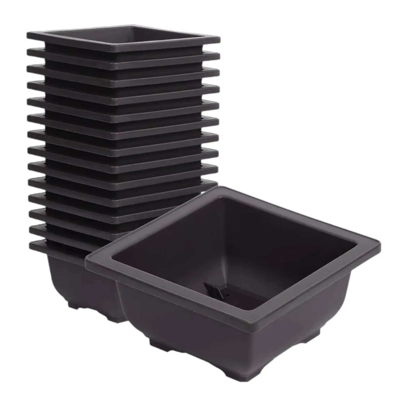 

15Pcs Flower Pots Planting Gardening Square Multifunctional Flowerpots Planters for Balcony Patio Courtyard Indoor Outdoor Decor