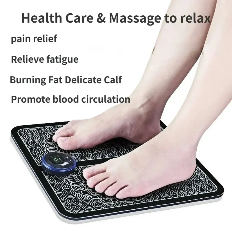 Customizable Electric EMS Foot Massager Pad Electrical Muscle Stimulation Foot Massager Foldable Massage Mat