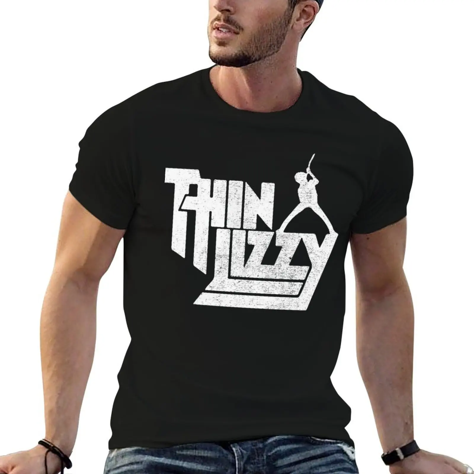 

Thin Lizzy members songs vintage retro distressed T-Shirt funny t shirts cotton essential t shirt T-Shirt