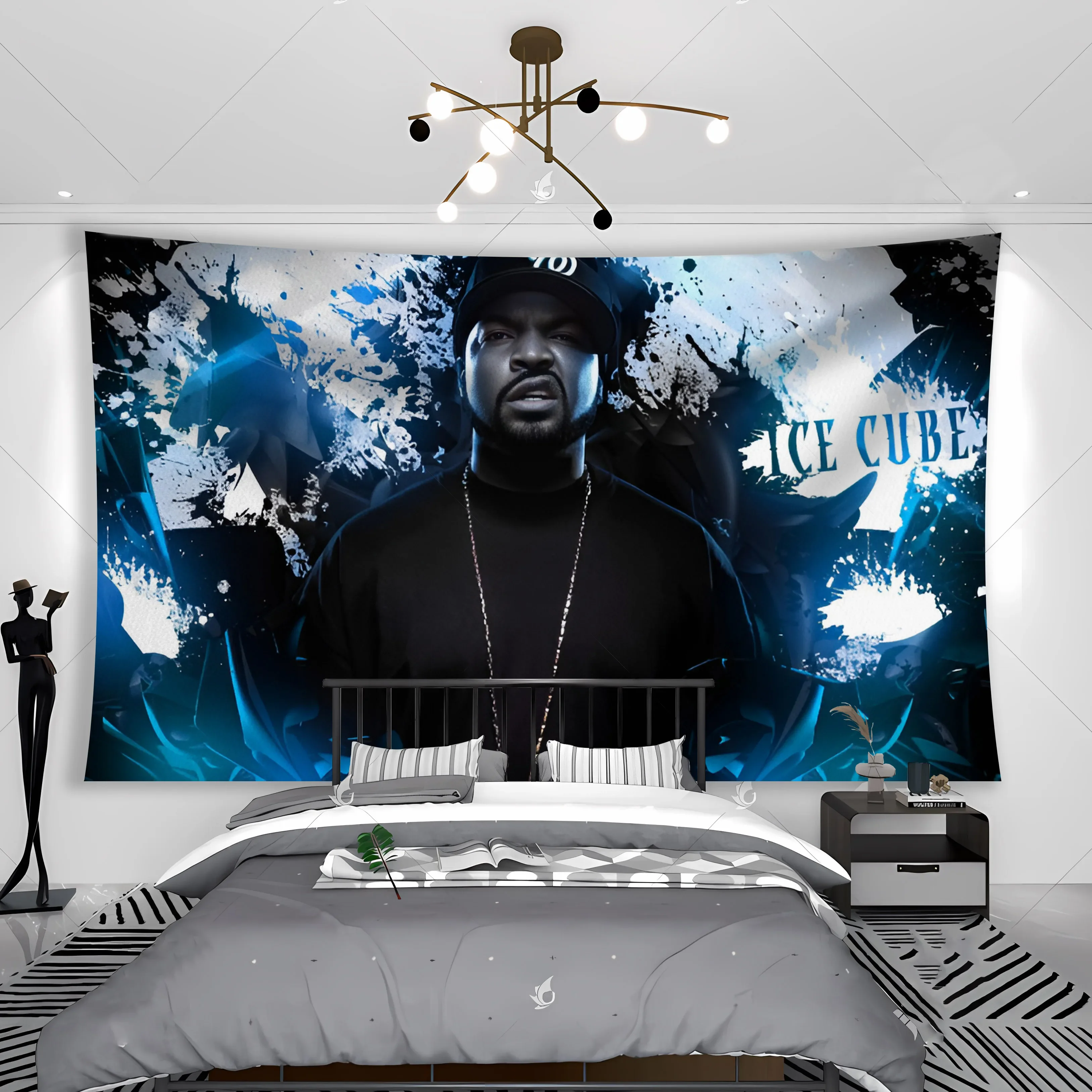 

Ice Cube Poster Graffiti Decoration University Room Dormitory Party Decoration Tapestry Sofa Wall