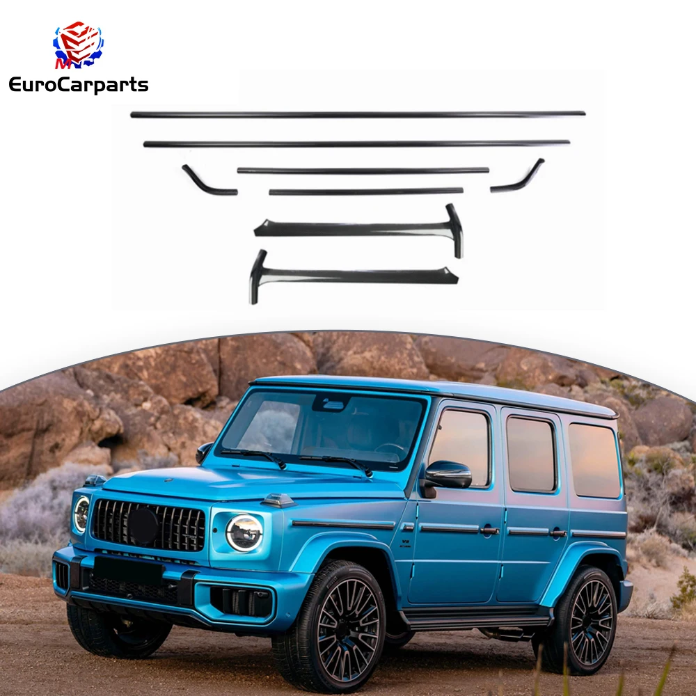 

2025y+ New W465 Roof strip trim and A-Pillar Addon W465 Dry Carbon Fiber Exterior Trims Auto Parts Car Exterior Accessories