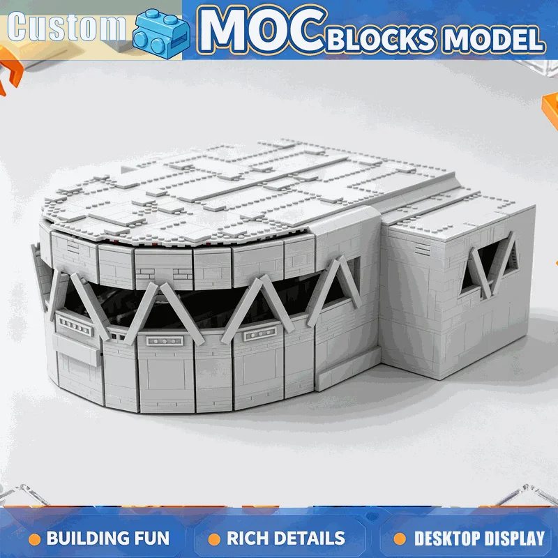 NEW 4144PCS MOC Sci Fi Capital Ship Command Bridge Model Custom Puzzle DIY Creative Building Blocks Assembly Toy Display Gifts