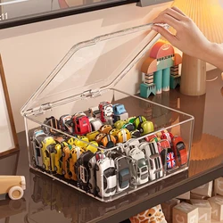 Car model storage box cover transparent large capacity pocket car matchbox alloy car model display box