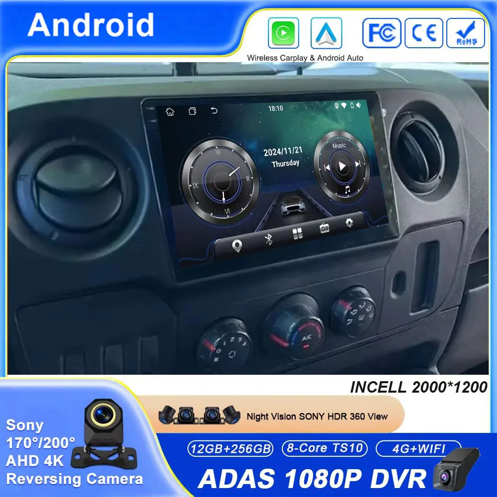 Car For Renault Master For Opel Movano 2010 - 2019 For Nissan NV400 2010 - 2020 Android Auto Radio Multimedia Navigation Carplay
